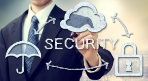 Secure online cloud computing concept